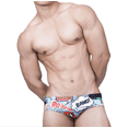 thumbnail image 2 of Men's Bang Comic Enhancing Low Rise Swim Briefs Quick Dry Swimsuit Bathing Suit, 2 of 5