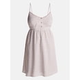thumbnail image 5 of No Boundaries Button Front Mini Dress, Women's XXS-XXL, 5 of 5