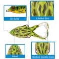 thumbnail image 3 of Double Propellers Frogs Soft Bait High Simulation Soft Silicone Fishing Lures Prop Frog Lures for Bass Realistic Design Floating Weedless Baits Kit for Freshwater Saltwater Fishing Lure, 3 of 9
