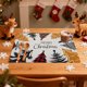 thumbnail image 3 of Decoraciones de Navidad Al Aire Libre 30×45cm Lino de Navidad Alfombras de Mesa de Comedor Alfombras Decoraciones de Vacaciones, 3 of 6