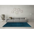 thumbnail image 3 of Ahgly Company Indoor Round Abstract Light Blue Modern Area Rugs, 7' Round, 3 of 4