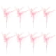 thumbnail image 1 of Falda de gasa de 10 piezas Bailarina Niñas Cupcake Topper Decoración de pastel Suministros de fiesta para despedida de soltera Cumpleaños (Rosa), 1 of 2
