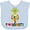 Blue, variant on Inktastic Robotics Team I Love Robots Boys or Girls Baby Bib
