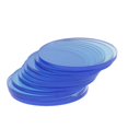thumbnail image 1 of 20pcs Mini Acrylique Base Ronde Stand Conseil Figurine Action Plate-Forme Disques Accessoire 4cm Bleu, 1 of 8