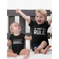 thumbnail image 4 of Big Brothers Rule Little Brothers Drool Boys Set Siblings Gift Shirt & Bodysuit Big Bro Cali Blue 3T / Lil Bro Aqua 24M (18-24M), 4 of 5