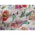 thumbnail image 4 of oneOone Cotton Poplin White Fabric Texture|Leaves & Floral Artistic Sewing Material Print Fabric By The Yard 56 Inch Wide, 4 of 4