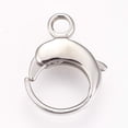 thumbnail image 2 of 1Pcs 304 Stainless Steel Lobster Claw Clasps Stainless Steel Color Lobster Clip Metal Lobster Claw for Handmade Necklace Bracelet Keychains Jewelry Making Accessories 16.5x13x3.5mm, 2 of 2