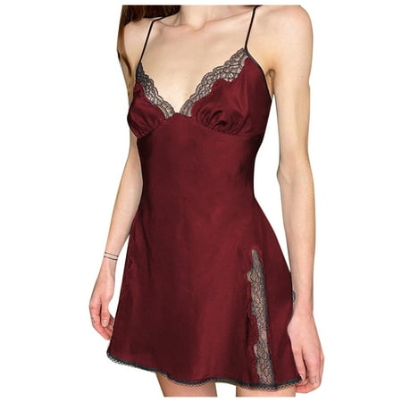 Xuewenshw Women s Lingerie Lace Lingerie for Women Sexy Pajamas Sheer Lingerie Women s Chemises & Negligees Crotchless Body Suits for Women