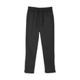 thumbnail image 5 of Blekii Men's Stretch Dress Pants, Loose Straight Leg Casual Trousers for Office, Breathable Summer Business Pants, Elastic Waist for Comfort, Smart Casual Bottoms for Work Or Formal Events Black, 5 of 9