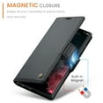 thumbnail image 5 of CaseMe Leather For Samsung Galaxy S22Ultra Wallet Case with RFID Blocking, For Samsung S22Ultra Case Wallet for Women Men Card Holder Magnetic Clasp Kickstand Folio Case for Samsung Galaxy S22Ultra, 5 of 12