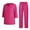 Hot Pink, variant on Minjewel Women's Short Sleeve Round Neck Scrubs for Women Set with Pockets, Breathable Scrub Set for Nurses, Caregivers & Medical Professionals,Beige L