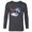 Charcoal Heather, variant on Avatar: The Way of Water Jake Sully Riding Skimwing Painted - Long Sleeve T-Shirt for Men - Customized-White