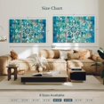 thumbnail image 4 of Elephant Stock Mandala In Blue I Wall Art - Horizontal Multi Panel Canvas - Dining Room Wall Decor - Decor Elements Multi Panel - Teal And Blue Decor By Danhui Nai - 57" x 36", 4 of 8