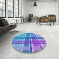 thumbnail image 3 of Ahgly Company Indoor Rectangle Patterned Blue Novelty Area Rugs, 7' x 9', 3 of 6