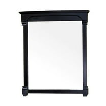 42 Inch Wood Frame Mirror - Rectangular Wall Mirror for Bathroom Vanity - Espresso Finish, Easy Install