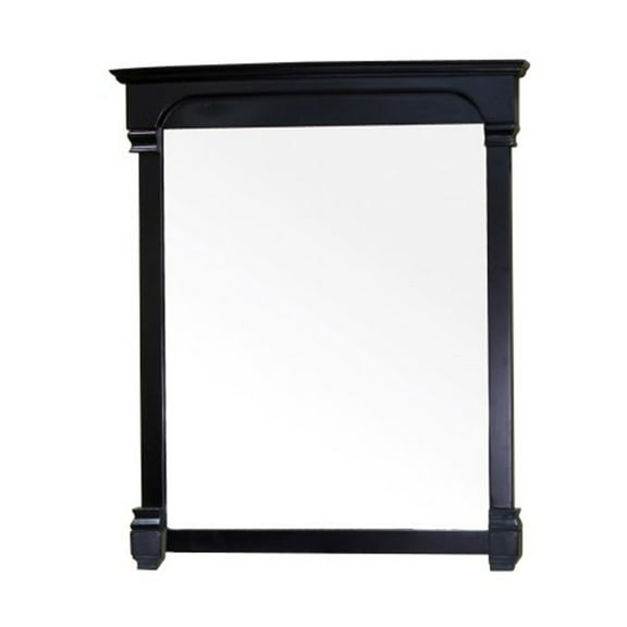 42 Inch Wood Frame Mirror - Rectangular Wall Mirror for Bathroom Vanity - Espresso Finish, Easy Install