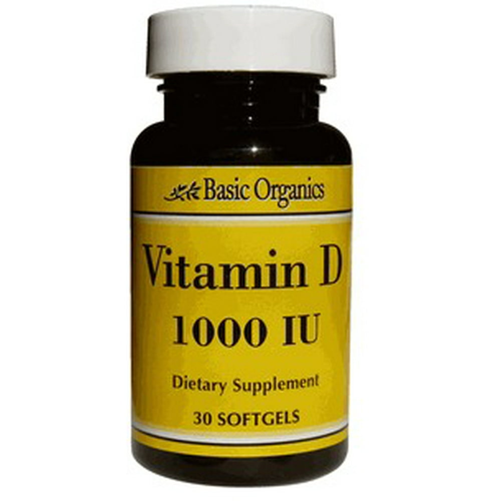 Vitamin D3 1000 IU Basic Organics 60 Softgel