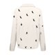 thumbnail image 4 of Pntutb moda mujer botones sueltos pájaro estampado solapa manga larga camisetas blusa tops Pntutb Pntutb-2136, 4 of 6