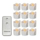 thumbnail image 1 of Led Tear Candle Light Yellow Intermitente Candle Light Con Control Remoto De 2 Botones Timing Tear Candle Light Para Navidad Boda Cumpleaños Decoración12Pcs 2Pcs Noticed HA016402-00, 1 of 7