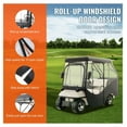 thumbnail image 2 of Golf Cart Enclosure 4 Passenger, 420D Polyester Cover with Clear Windows - Club Car/EZGO - Sunproof, Waterproof, Dustproof Golf Cart Cover, 2 of 7