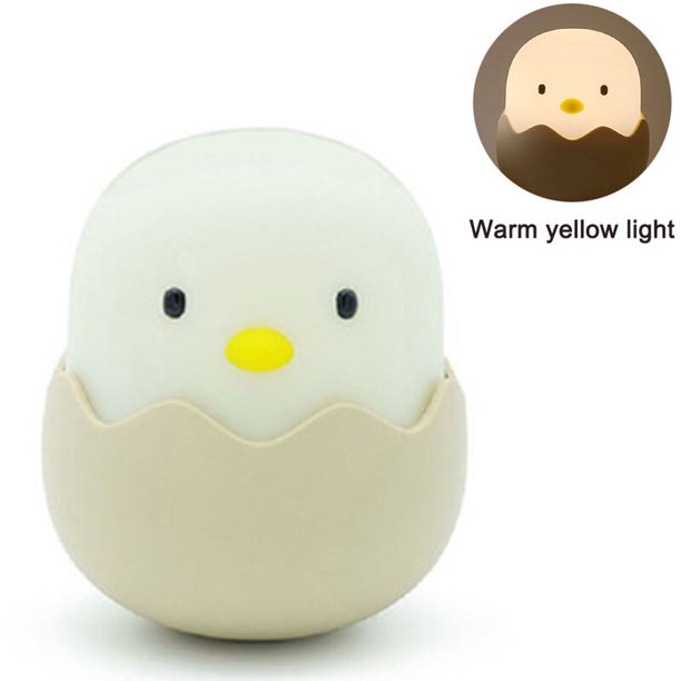 Luz nocturna para niños Lámpara de guardería con controles táctiles Lindo pollito Luz de noche para lactancia/enfermería USB recargable Decoración de guardería para recién nacidos o niños pequeños, luz cálida Dontodent Kuyhfg Sin marca