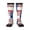 2 Black-1, variant on Knee High Socks for Women Virginia Texas Flag Long Tube Sock Uniform Socks