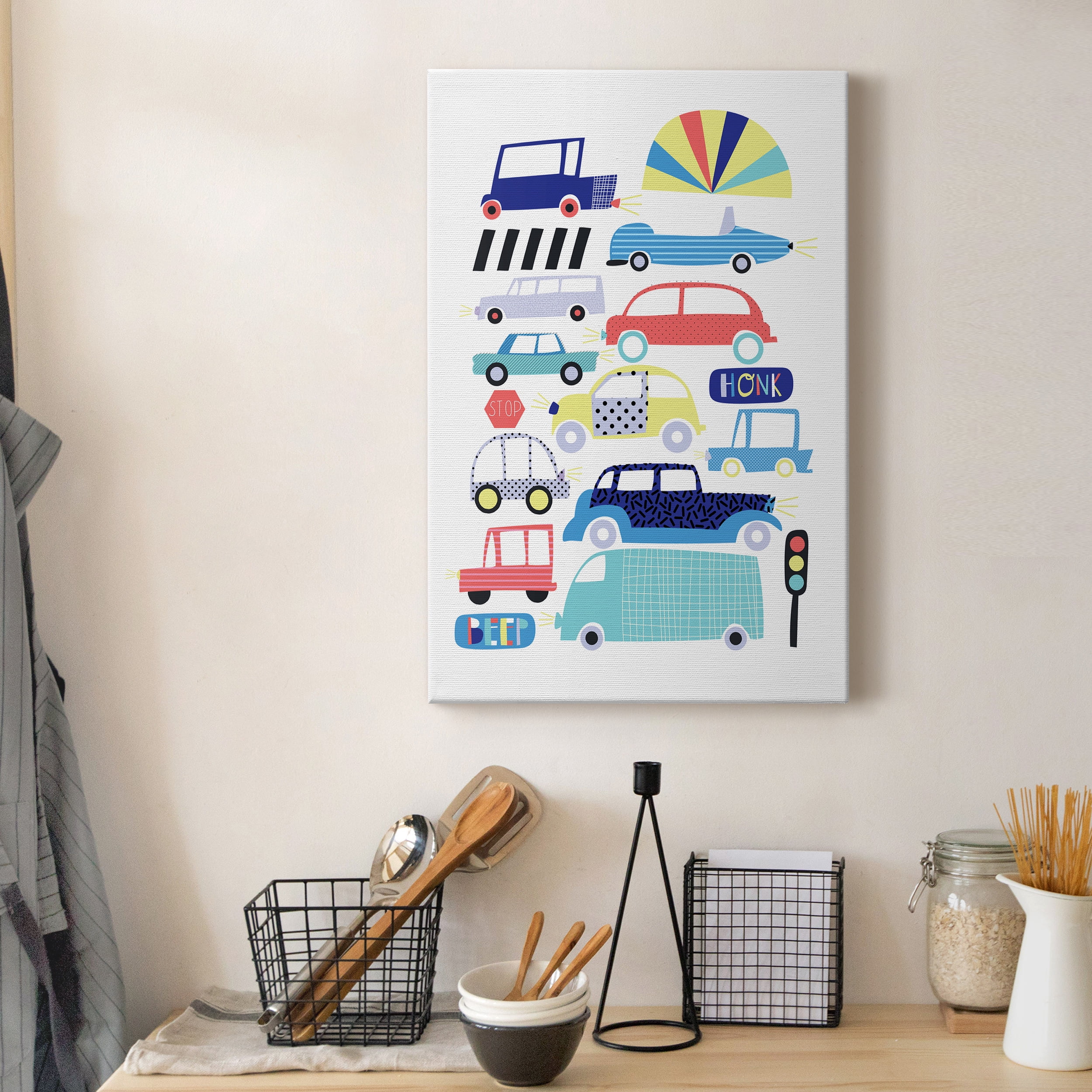 Traffic Jam Premium Gallery Wrapped Canvas - Ready to Hang - 12 x 18