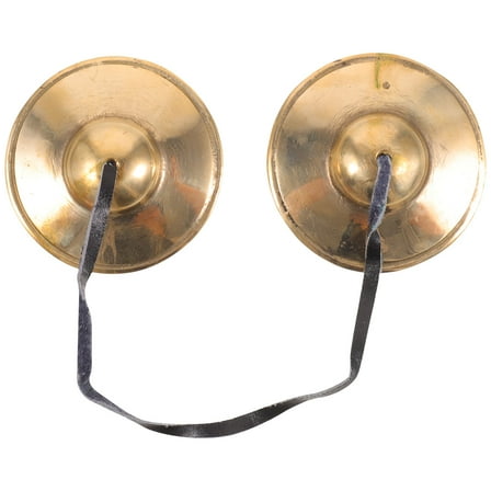 HAKIDZEL Golden Copper Tingsha Cymbals for Kids Handmade Meditation Bell Yoga Music Religious Ceremony 2.5 Inch