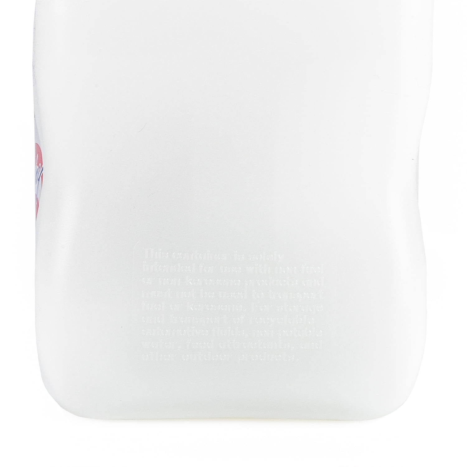 VP Racing 3522-CA, 5.5 Gallon Square Motorsport Jug, White & 14" Standard Hose (1 Pack)