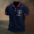 thumbnail image 4 of XDZJLR Mens Polo Shirt 250 Anniversary Patriotic Short Sleeve Casual Comfort Commemorative Graphic Collared Independence Day 4Th Of July Shirts Men S-5Xl, 4 of 5