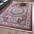 thumbnail image 2 of nuLOOM Marley Traditional Medallion Fringe Beige 4' x 6' Transitional Area Rug, 2 of 4