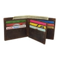 thumbnail image 5 of MARSHAL Men's Western Rodeo Wallet  Vintage Leather Bifold with Bull Design, RFID Blocking, and Classic Cowboy Style Brown, 5 of 8