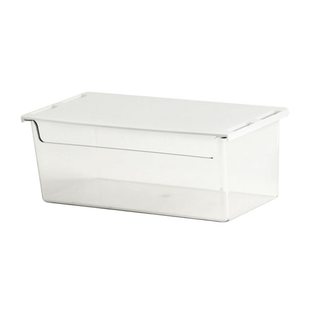 Cajón de almacenamiento debajo del escritorio Organizador de cajones debajo del escritorio Transparente Gran capacidad 21cm x 10cm x 75cm