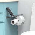 thumbnail image 6 of AmeriLuck Matte Black Double Toilet Paper Holder with Phone Shelf, for 2 Mega Rolls & Wet Wipes, Rust-Proof Stainless Steel Construction, 6 of 6