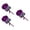 No. 4 dark purple, variant on 3Pcs Artificial Rose Boutonnieres Groom Flower Fake Berries for Rhinestone Corsa