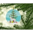 thumbnail image 2 of German Rex #3 Cat Merry Christmas Ceramic Ornament 2.8 in x 2.8 in, 2 of 3