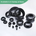 thumbnail image 2 of Uxcell 70-Pack Cable Railing Rubber Grommets, 5mm Drill Hole 3mm ID Eyelet Ring Gasket for Wiring, Wire Cable, Automotive [Black], 2 of 6