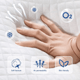 thumbnail image 2 of FDW Twin 6 Inch Medium-Firm Memory Foam Mattress, CertiPUR-US Certified, Bed in a Box, Gel-Infused, White, 2 of 7
