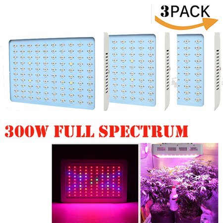3Pack LED Plant Grow Light, BEAMNOVA 300W Dimmable LED ...