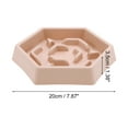 thumbnail image 2 of Unique Bargains 1 Pc Convenient Hexagon Dog Bowl for Indoor and Outdoor ABS Pink, 2 of 4