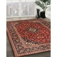 thumbnail image 3 of Ahgly Company Machine Washable Indoor Rectangle Traditional Saffron Red Area Rugs, 5' x 7', 3 of 7