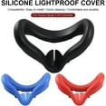 thumbnail image 2 of 3 Pcs Couvre-Visage en Silicone avec Poignée de Contrôleur Tactile Rouge pour Accessoires Oculus Quest 2, 2 of 8