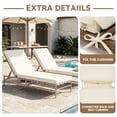 thumbnail image 5 of YEERSWAG 80x26x3 Inch Outdoor Patio Chair Cushion Recliner Cushion Chaise Lounge Cushion Non Slip Waterproof Beach Garden Furniture Cushion with Ties, 5 of 9