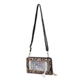 thumbnail image 3 of POPPY Women's Crossbody Wallet with Clear Transparent Cell Phone Window Lightweight Shoulder Bag Faux Leather Handbag Purse, 3 of 5