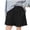 Navy, variant on Girls Daily Shorts,Badge Patch Breathable Relaxed Breeze Shorts Army Green 11-12