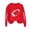 Red, variant on Taqqpue Women Sweatshirt Casual Printed Crew Neck Oversized Pullover Tops Fall Winter Loose Fit Long Sleeve Shirts for Women Under 10