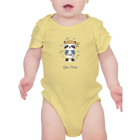 Little Pirate Panda Bodysuit Infant -Image by Shutterstock, 24 Months