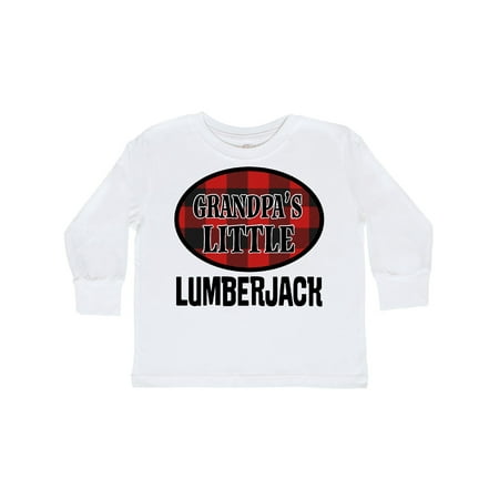 

Inktastic Grandpa Little Lumberjack Gift Toddler Boy Girl Long Sleeve T-Shirt