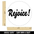 thumbnail image 2 of Rejoice Christian Fun Text Self-Inking Rubber Stamp Ink Stamper - Fuchsia Ink - Medium 1 Inch, 2 of 7