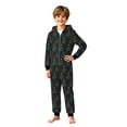 thumbnail image 2 of Family Matching Christmas Onesie Pajama, Hooded Full Zip Long Sleeve Jumpsuit, Allover Colorful Christmas Tree Print, Pajama for Women Men, 2 of 7